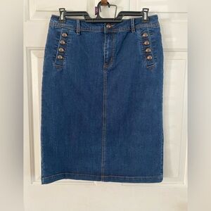 Denim jean skirt